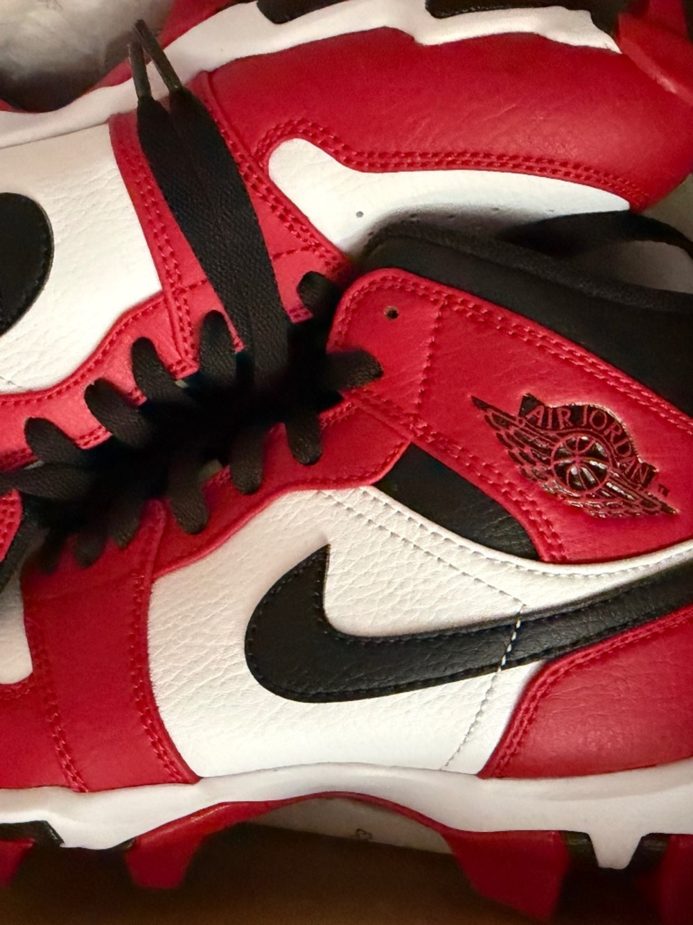 Rare Jordan 1 mid youth cleats 6y